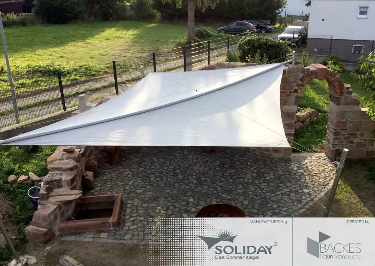 SOLIDAY A - manuell aufrollbares Sonnensegel 4